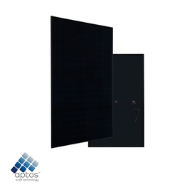 Aptos 415W Pallet of Monofacial Solar Panel front and back facing 