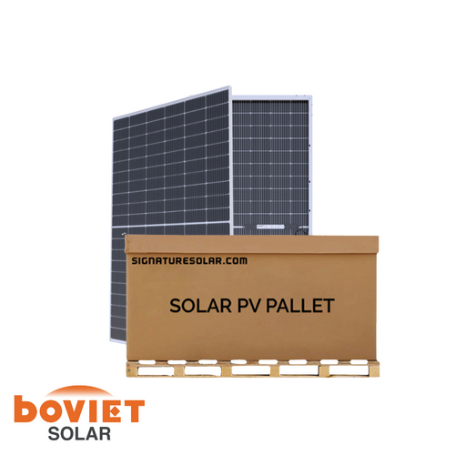 Pallet of Boviet paenl Front and Back