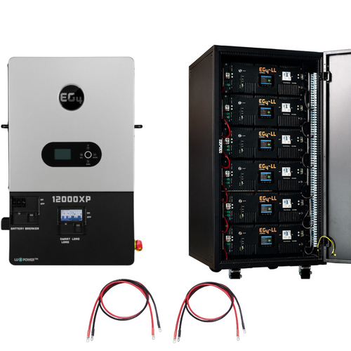 EG4 bundle with 12000XP, LL-S Batteries, and battery to inverter cables