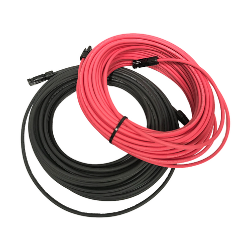 25 ft 10 AWG Copper PV Wire | Black and Red 30 Amp