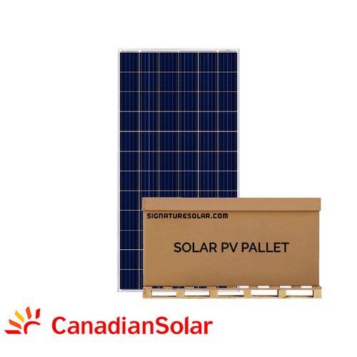 Canadian Solar 10.05kW Pallet - 335W Poly-crystalline Solar Panel (Silver) | Full Pallet (30) - 10.05kW Total