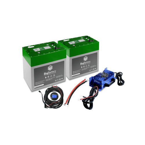BigBattery | 48V 2X EAGLE 2 Bundle | LiFePO4 Battery 3.26kWh Total | For Golf Carts, Utility Vehicles, RVs & Camper Vans