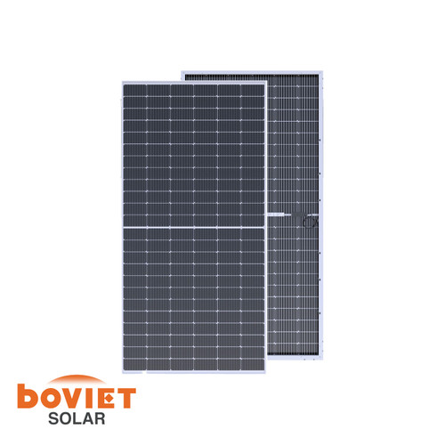 Preorder | Boviet 450W Bifacial Solar Panel (Silver) | Up to 540W with Bifacial Gain | BVM6612M-450S-H-HC-BF-DG