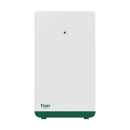 Front view of Tigo EI Battery storage unit for solar energy systems