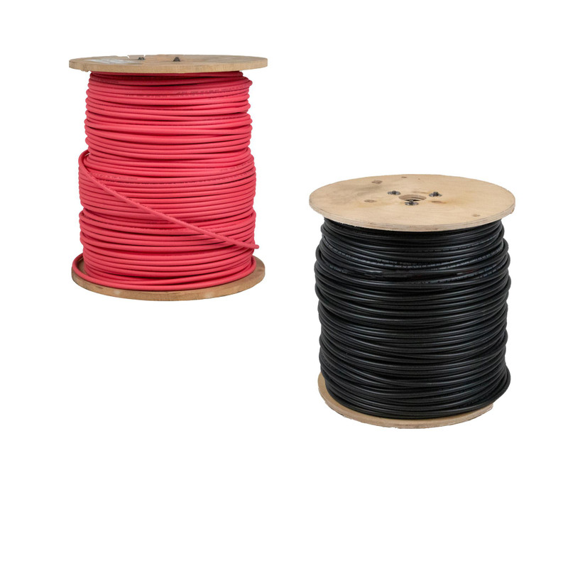 1000ft 10 AWG Copper PV Wire – Black and Red