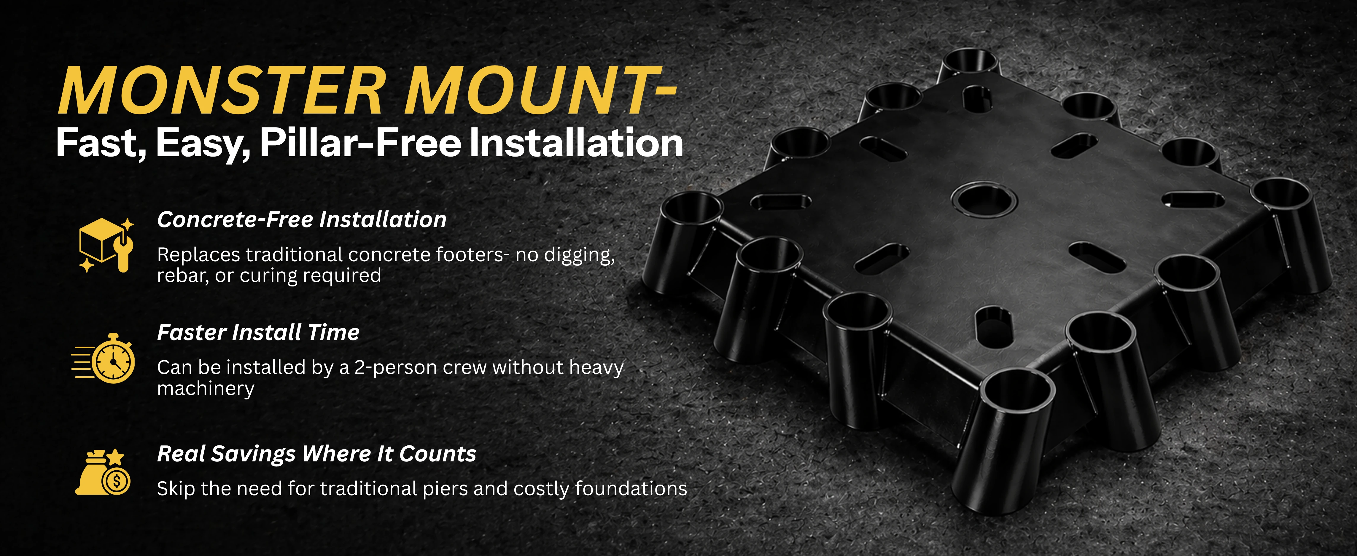 Fast, Pillar-Free Installation For ChikoUSA Premier Solar | Monster Mount