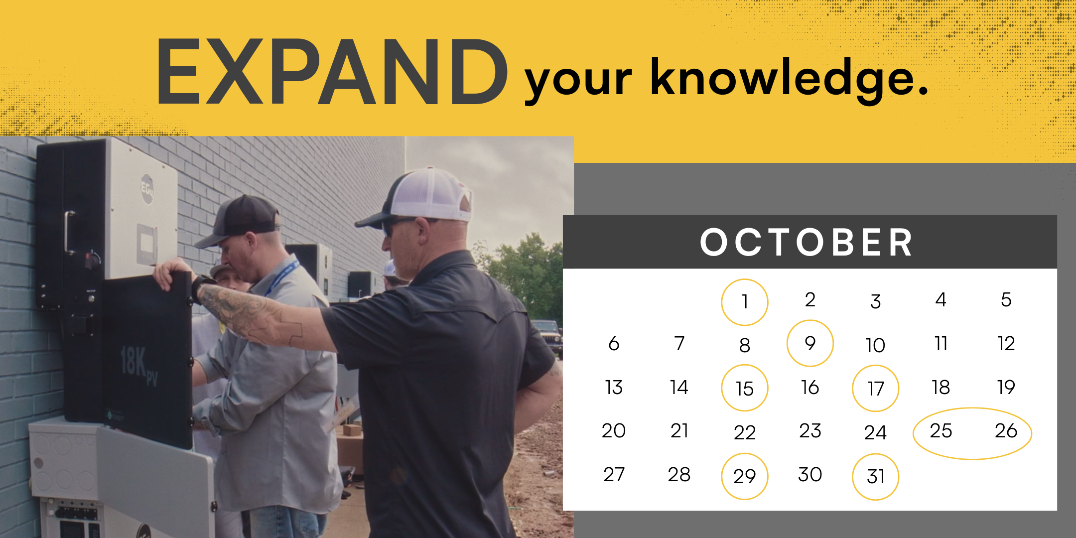 Signature Solar Training and Events Calendar