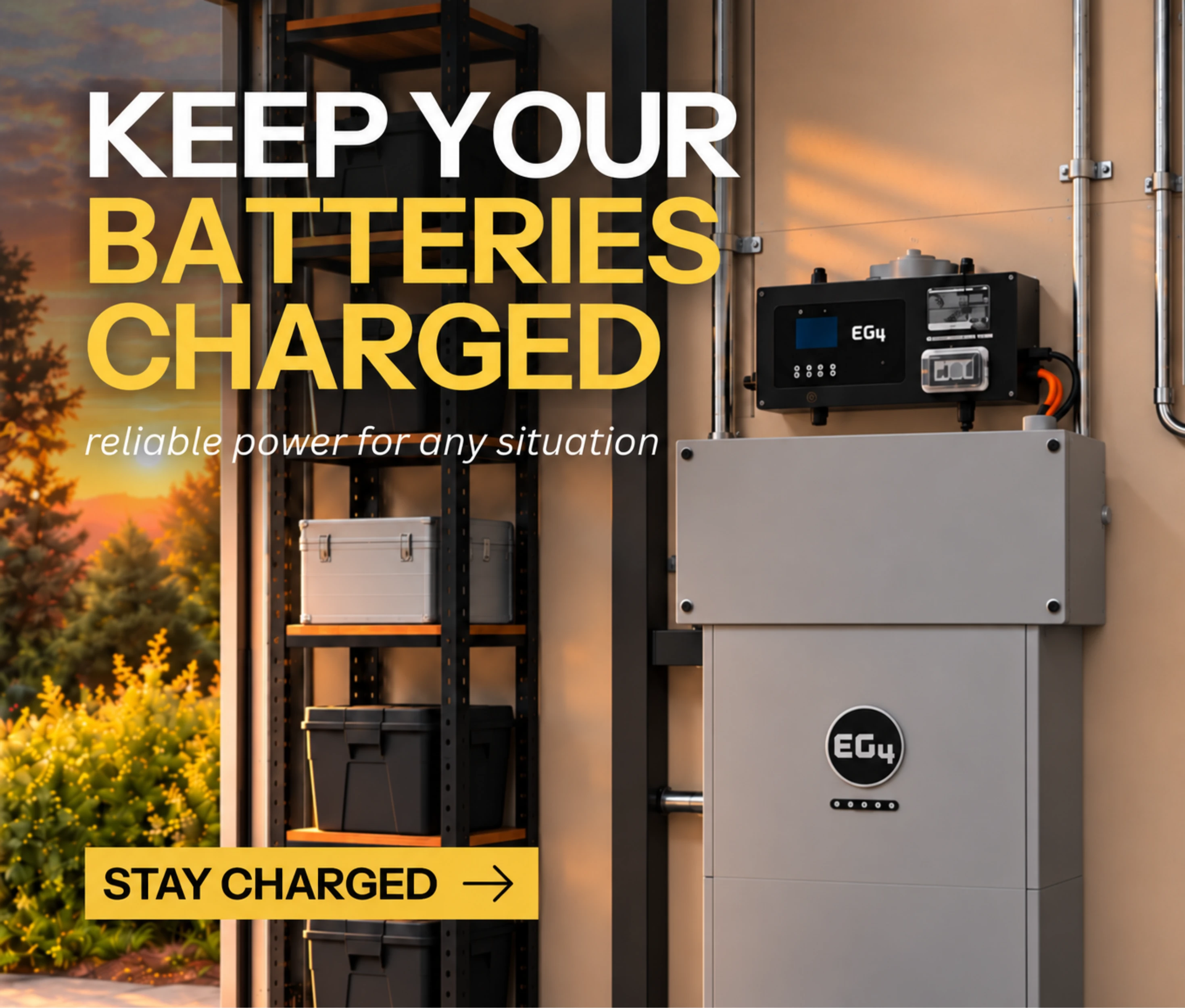 Keep your batteries charged with the Chargeverter! Shop now.