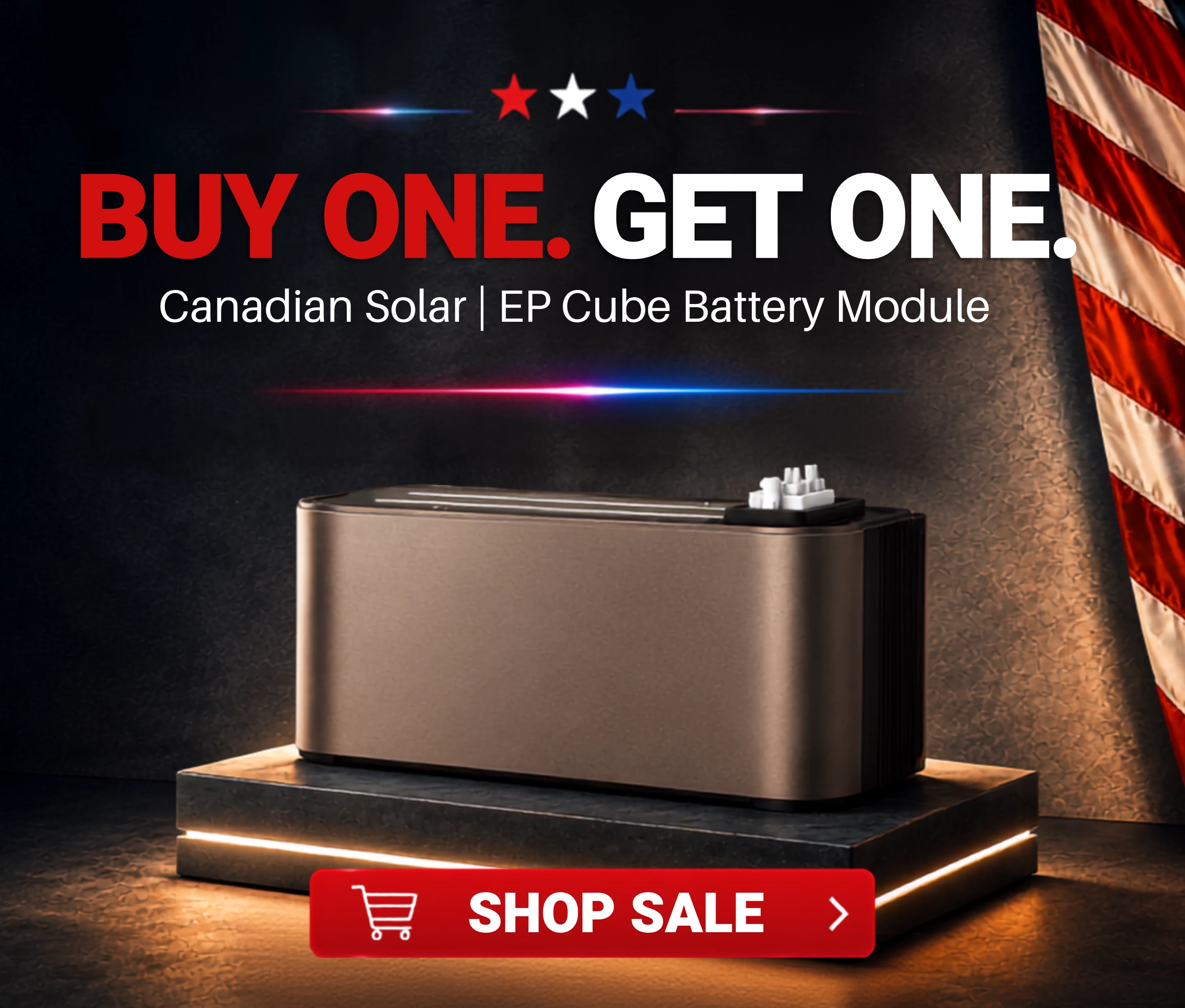 Buy one get one Canadian Solar EP Cube Battery Module for a limited time only! Shop the sale now.