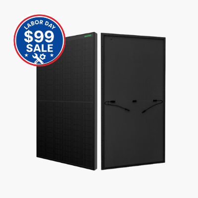 $99 Solar Panel Sale showing Waaree Panels