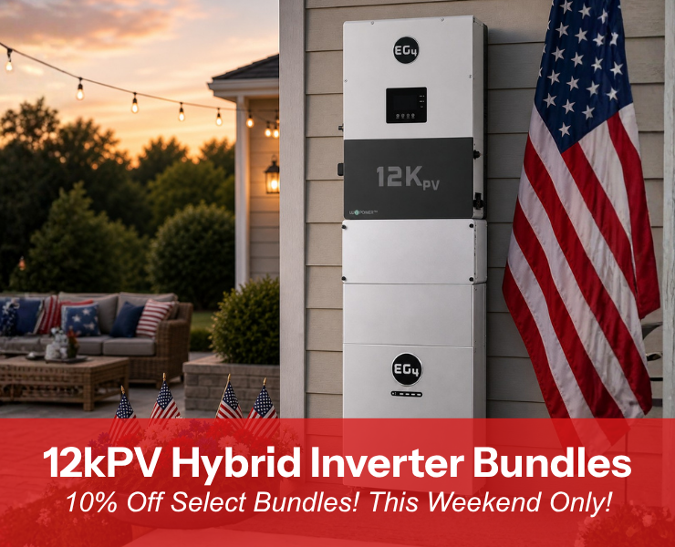 This weekend only get 10% off select 12K Hybrid Inverter bundles. Shop now!