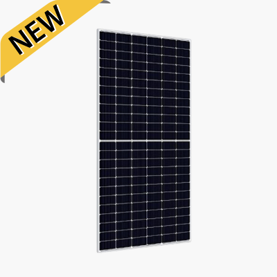 New Solar Panels showing one large panel and new corner badge