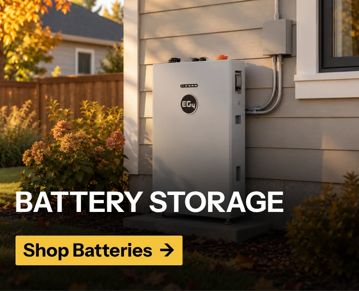 Batteries shown in front of house. Shop top batteries now!