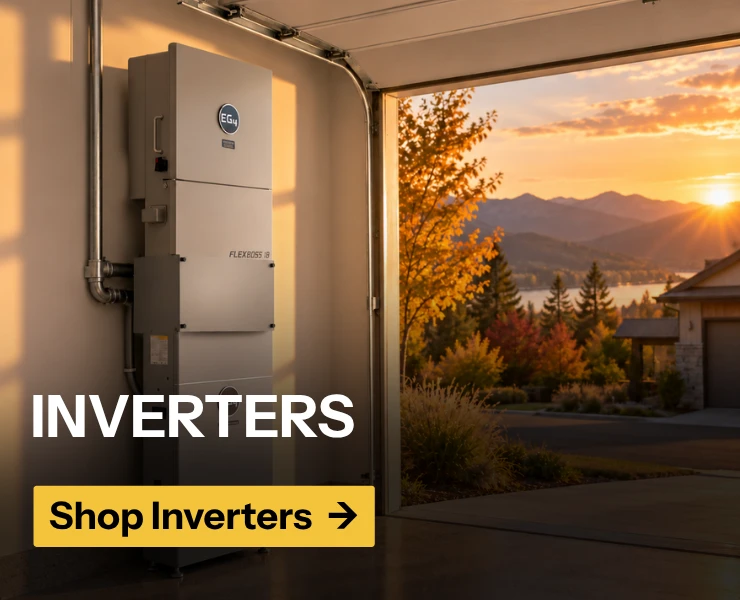 Inverter shown installed in home garage. Shop top inverters now!