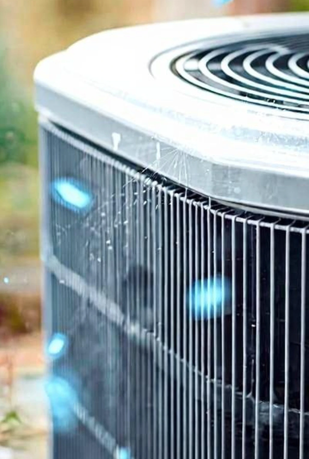 Outside air conditioning unit.