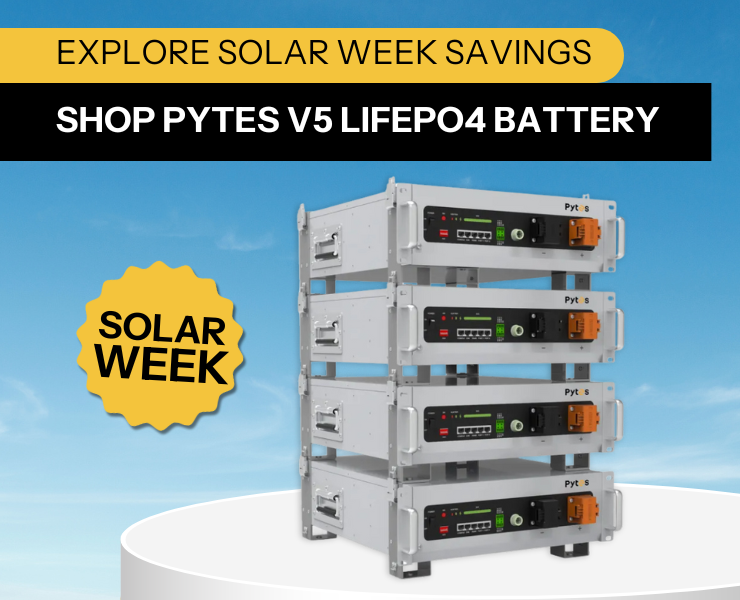 Pytes battery against sky background. Shop now!