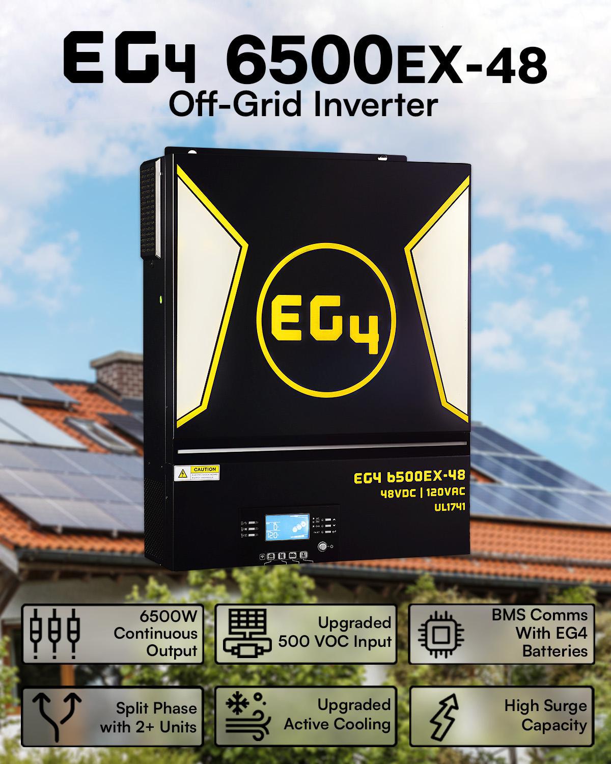 EG4 6.5kW OffGrid Inverter 6500EX48 6500W Output 8000W PV Input