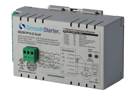 SmoothStarter Single-Phase Soft Starter 16A-32A | SS230V1P16-32