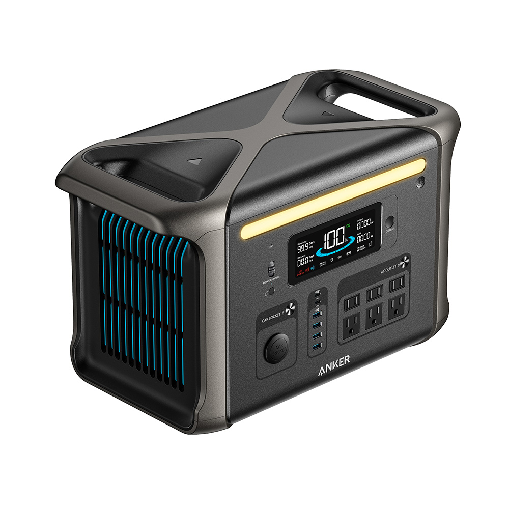 Anker Solix F1500 And 522 Solar Generator Kit Anker SOLIX F1500 Portable Solar Battery Generator with Panel