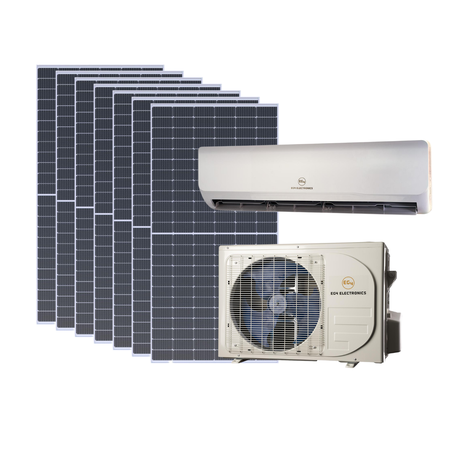 EG4 Hybrid Solar Mini-Split Kit | Energy Star Air Conditioner Heat 