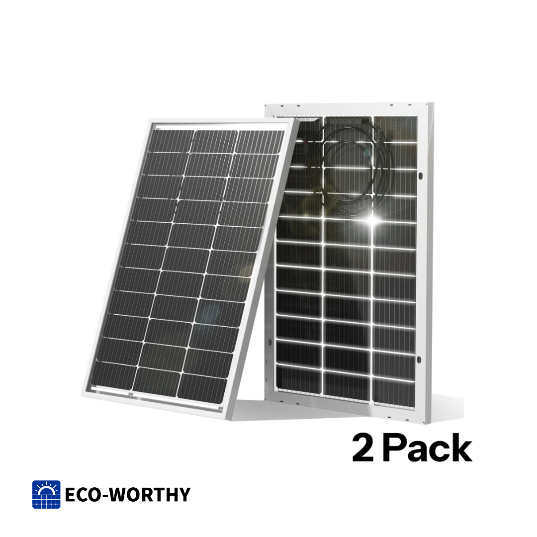 ECO-WORTHY ECOM-100W ソーラーパネル 100W Amazon | ECO-WORTHY 100W ソーラーパネルキット = ソーラー