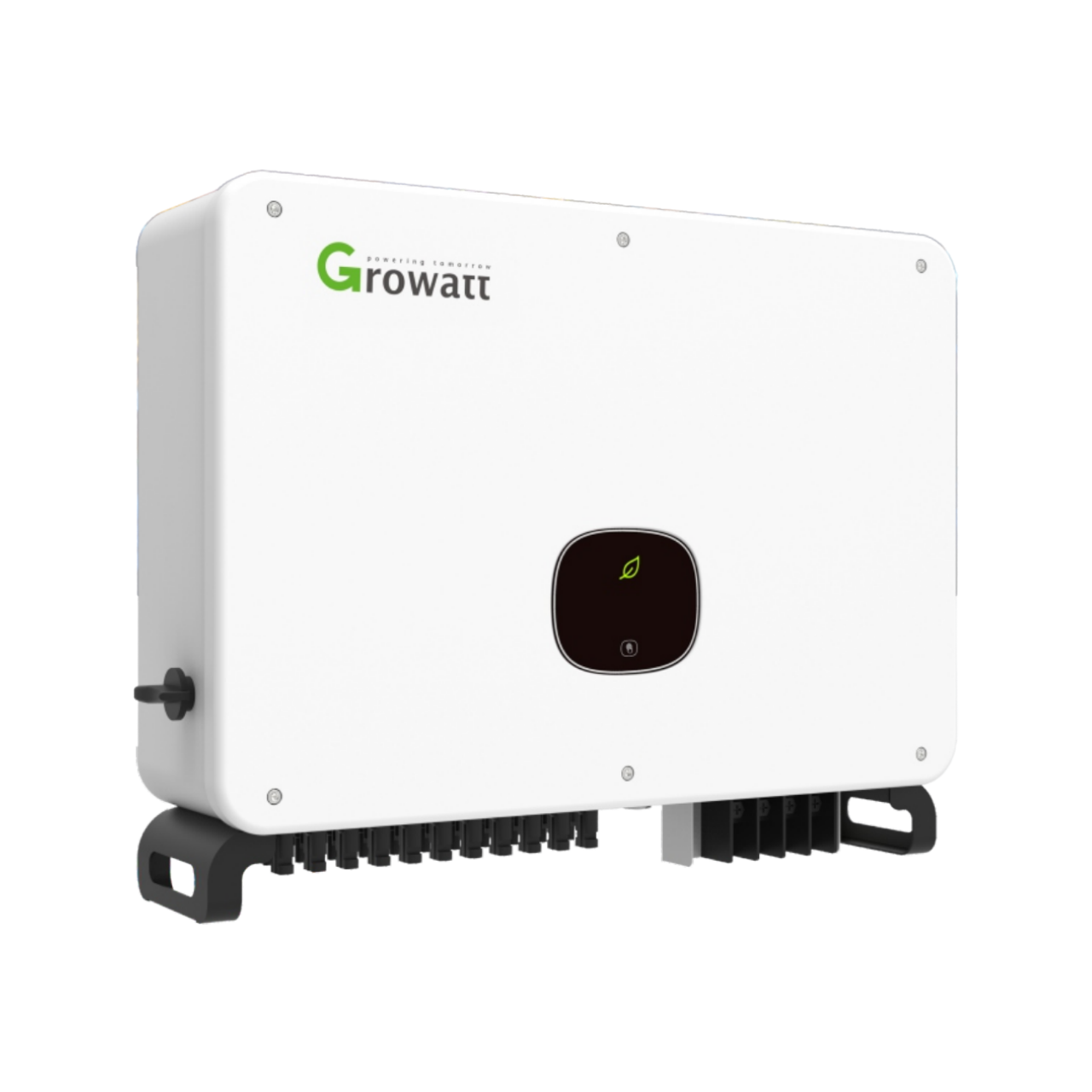 Front left view of Growatt 60kW Three Phase commercial grid-tie Inverter