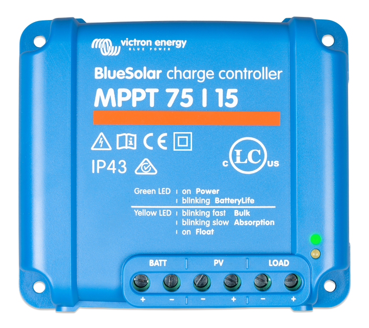 Victron BlueSolar MPPT 75/15 | Solar Charge Controller front view
