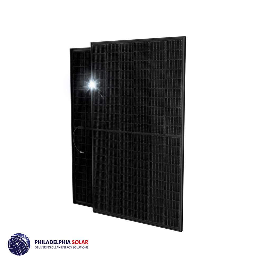 Front view of Philadelphia Solar 430W Bifacial Solar Panel