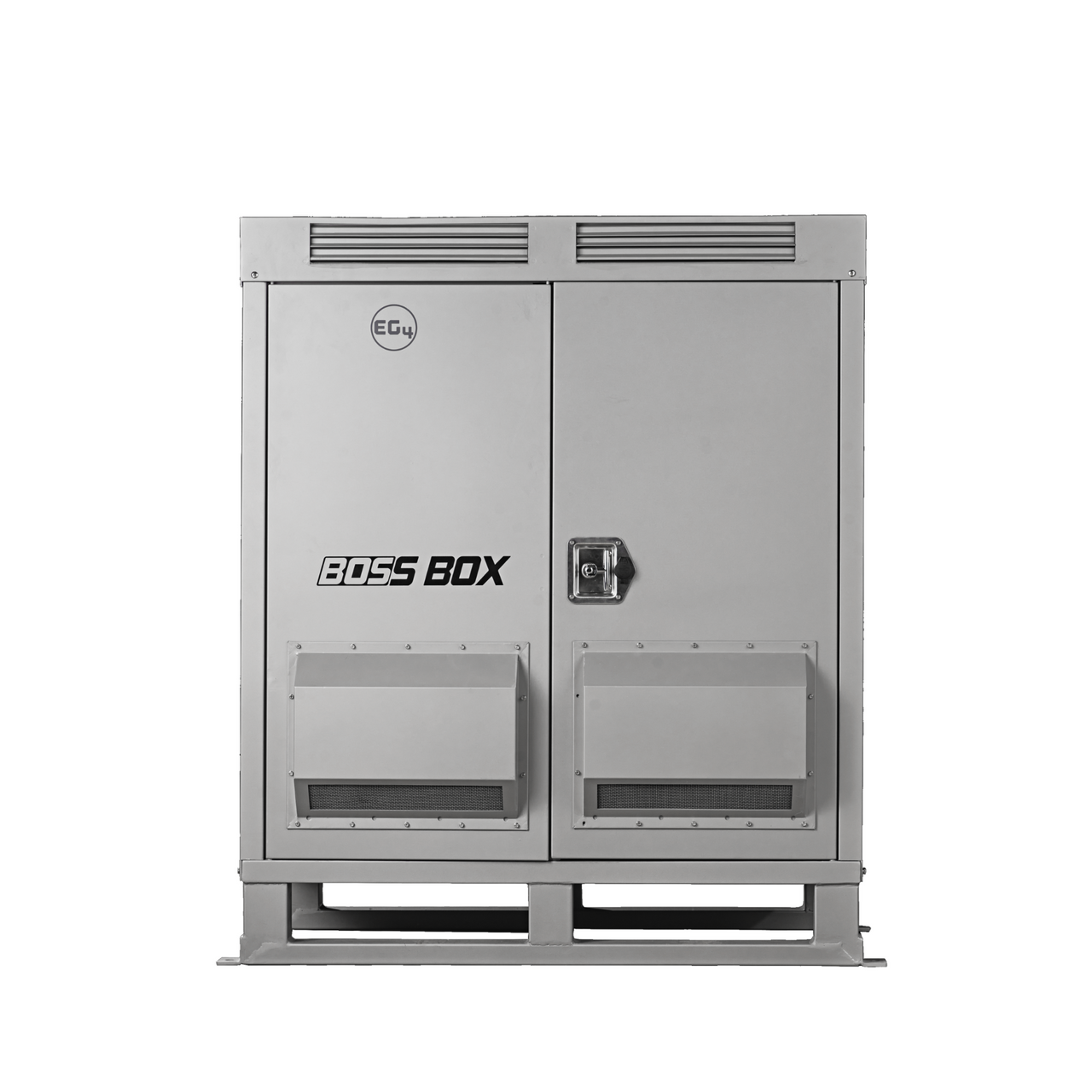 EG4 BOSSBox Energy Storage Enclosure front view, unit closed 