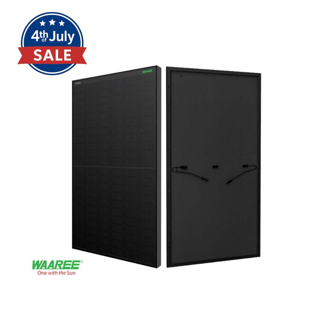 front and back Waaree 400W Panel on sale 