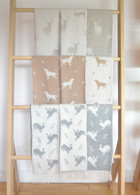 Merino Wool Animal Throws