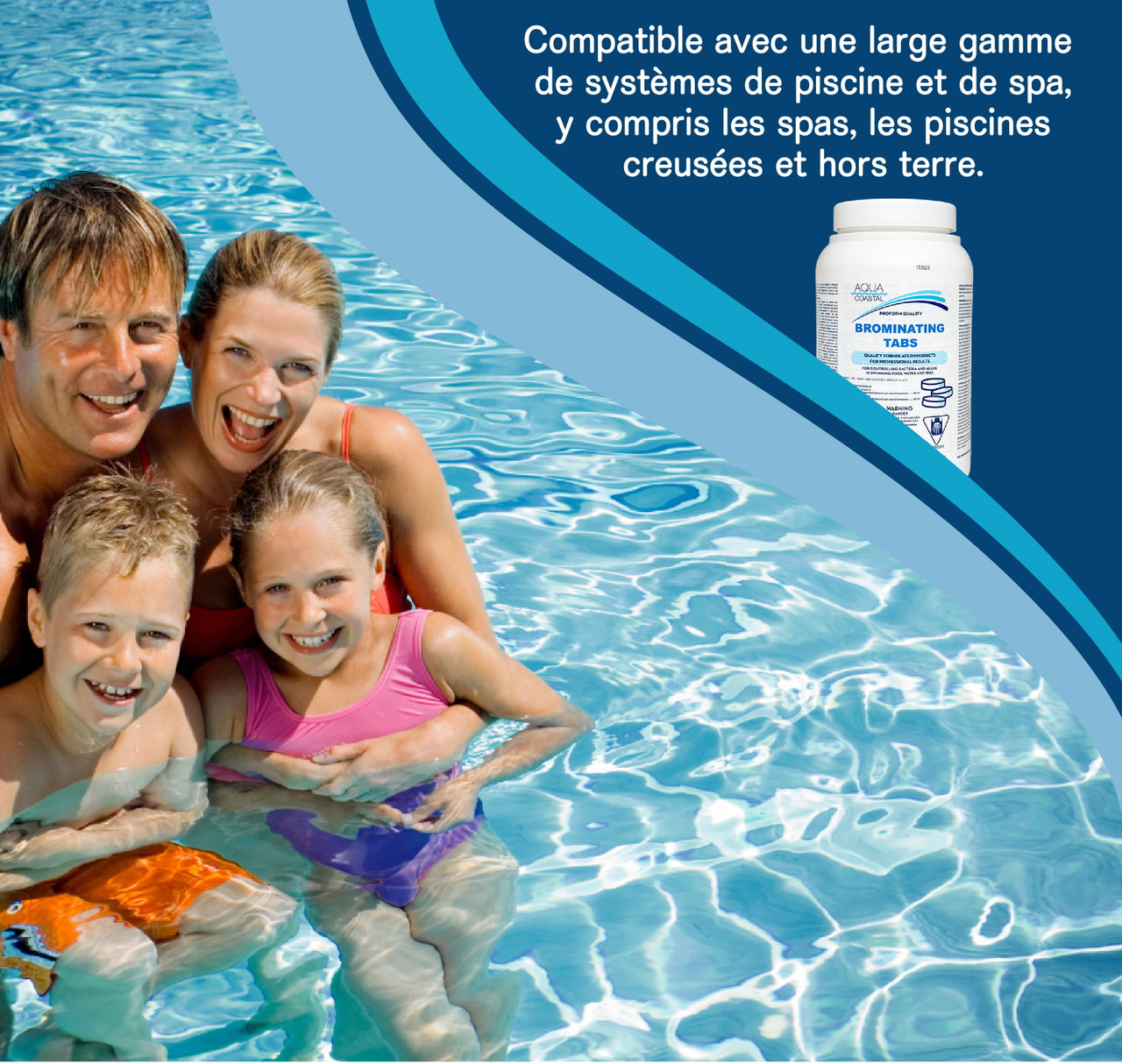 Pastilles de brome à dissolution lente