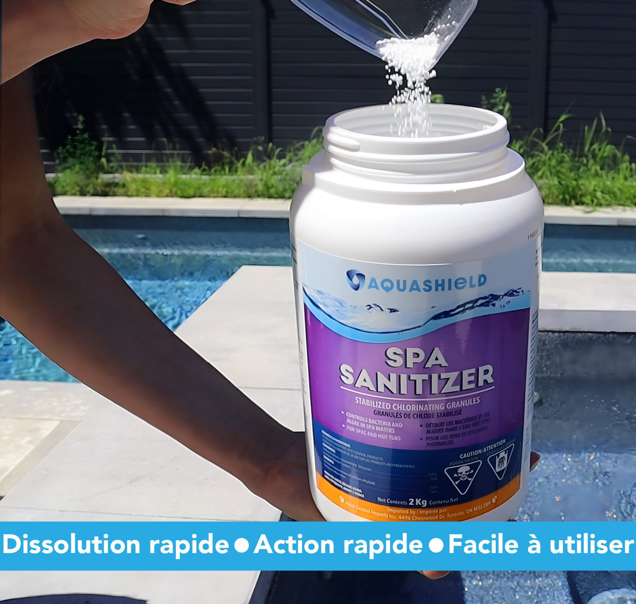 Chlore stabilisé granulaire 2 kg