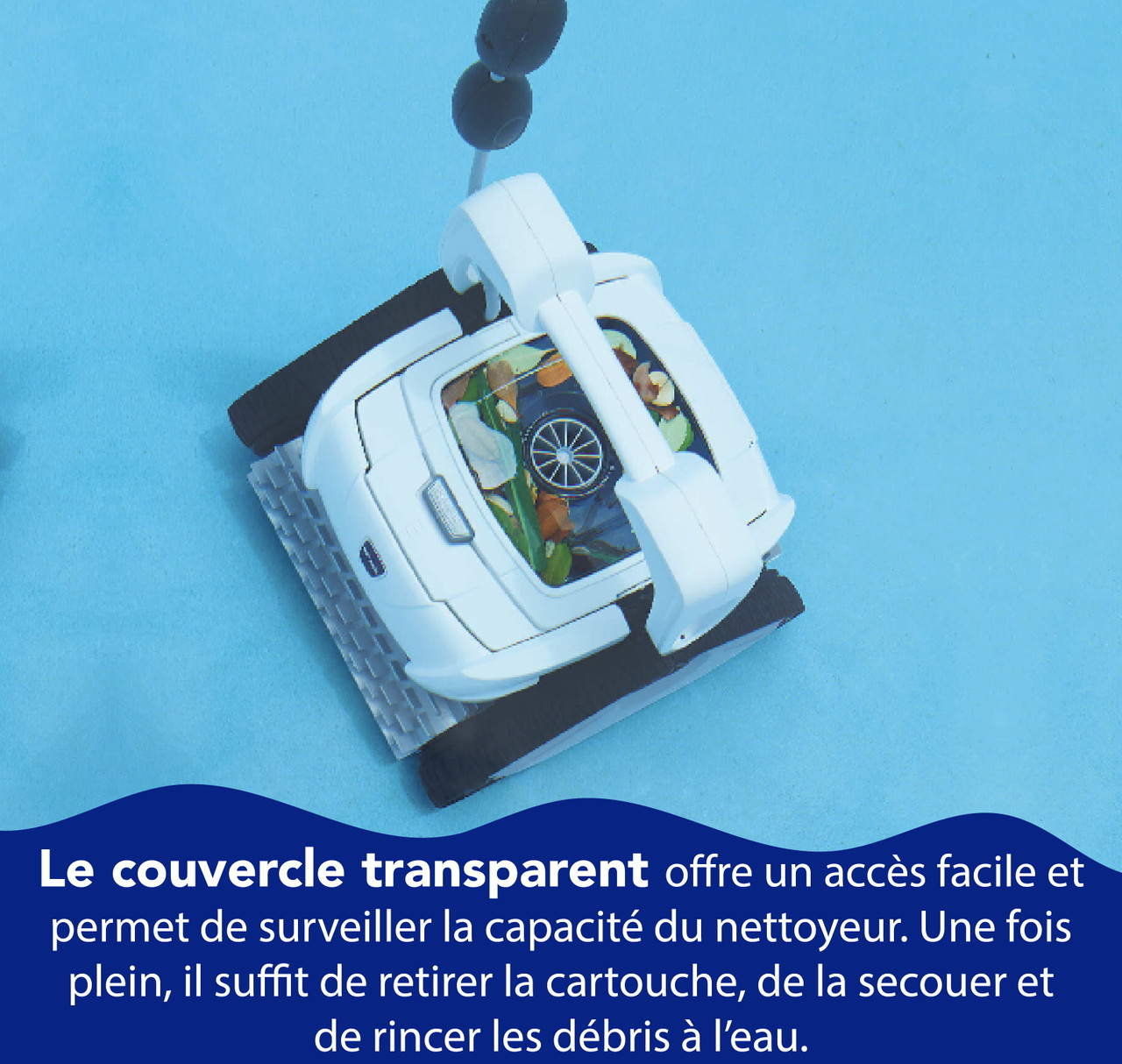 Nettoyeur de piscine creusée robotisé Polaris P825 avec chariot