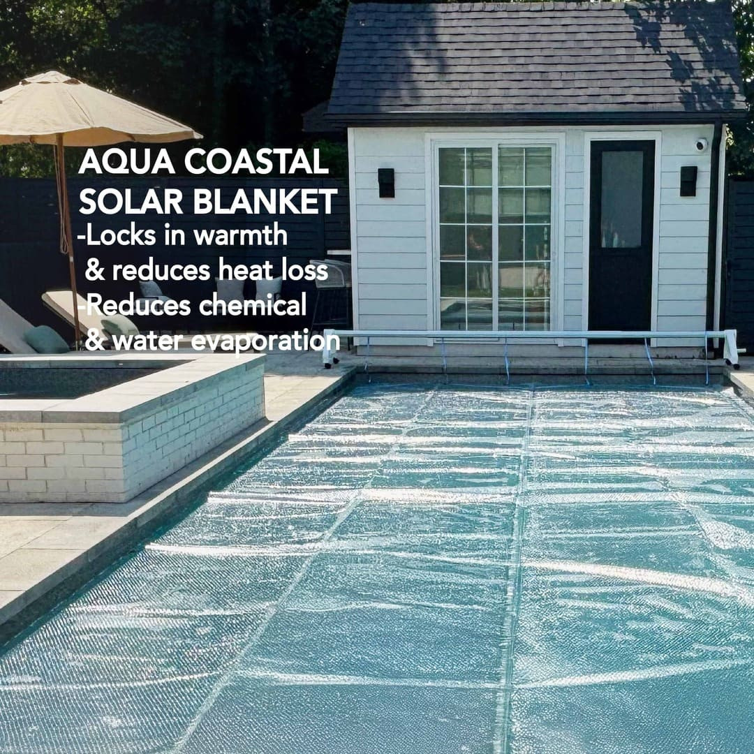 16' x 32' Oval Clear Deluxe Solar Blanket