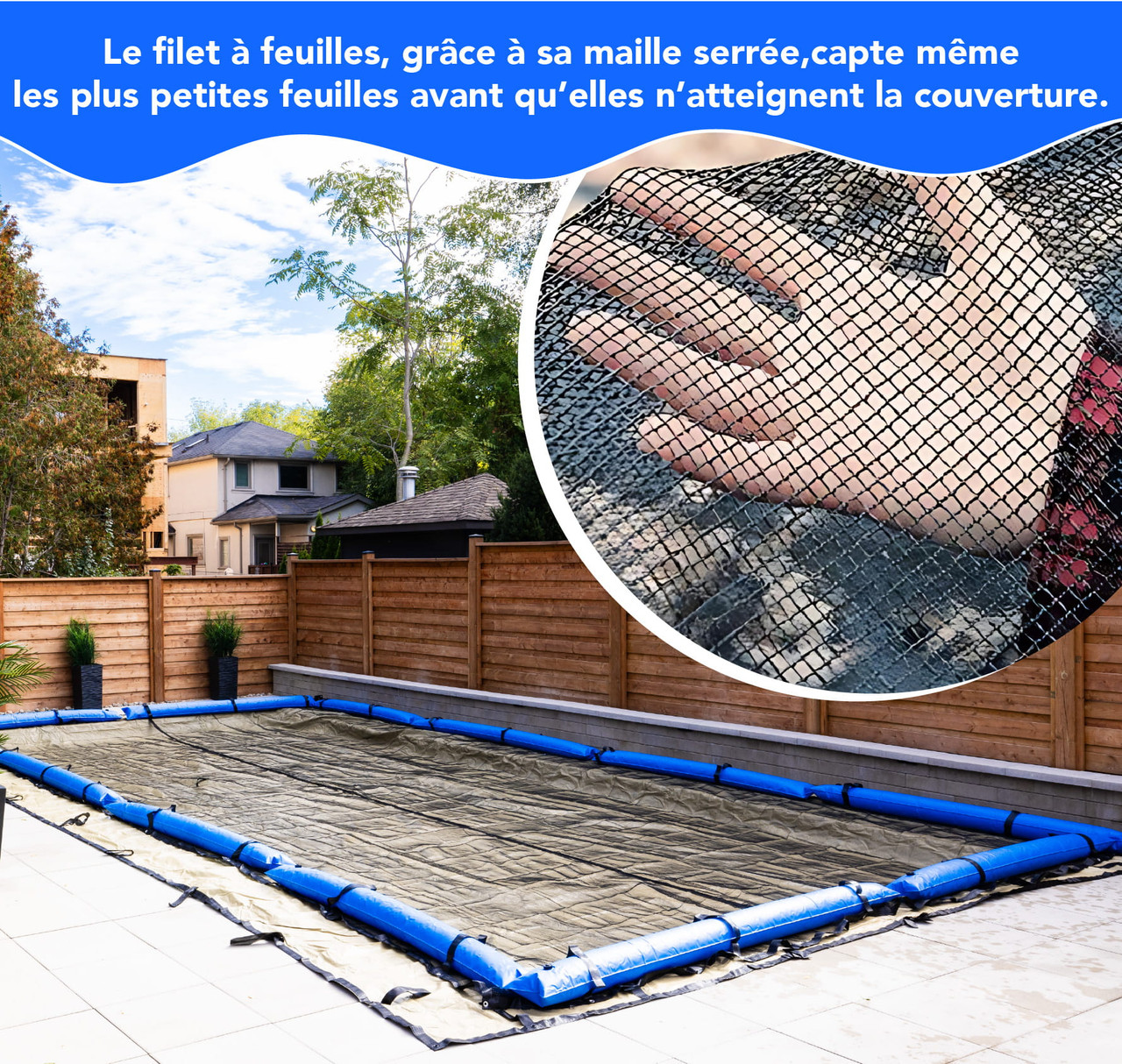 Filet à feuilles ovale 16' x 32'