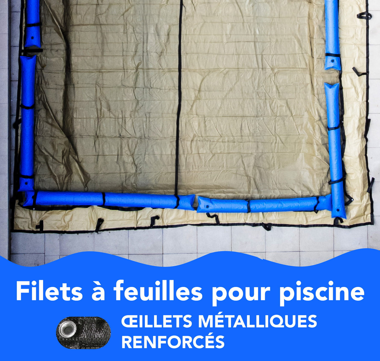 Filet à feuilles rectangulaire 16' x 32'