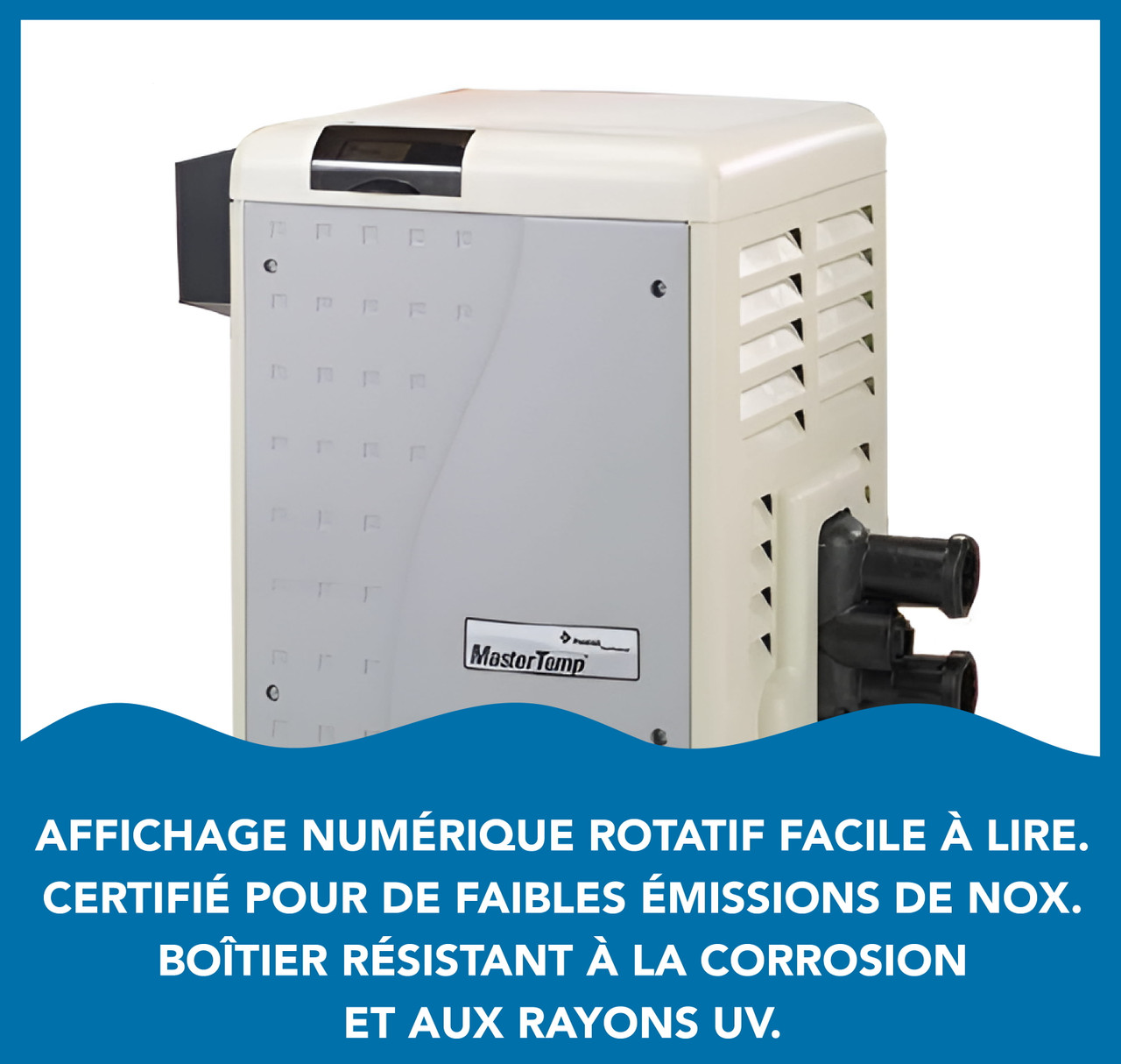 Chauffe-eau électronique au gaz naturel Pentair MasterTemp 200 000 BTU (460730)