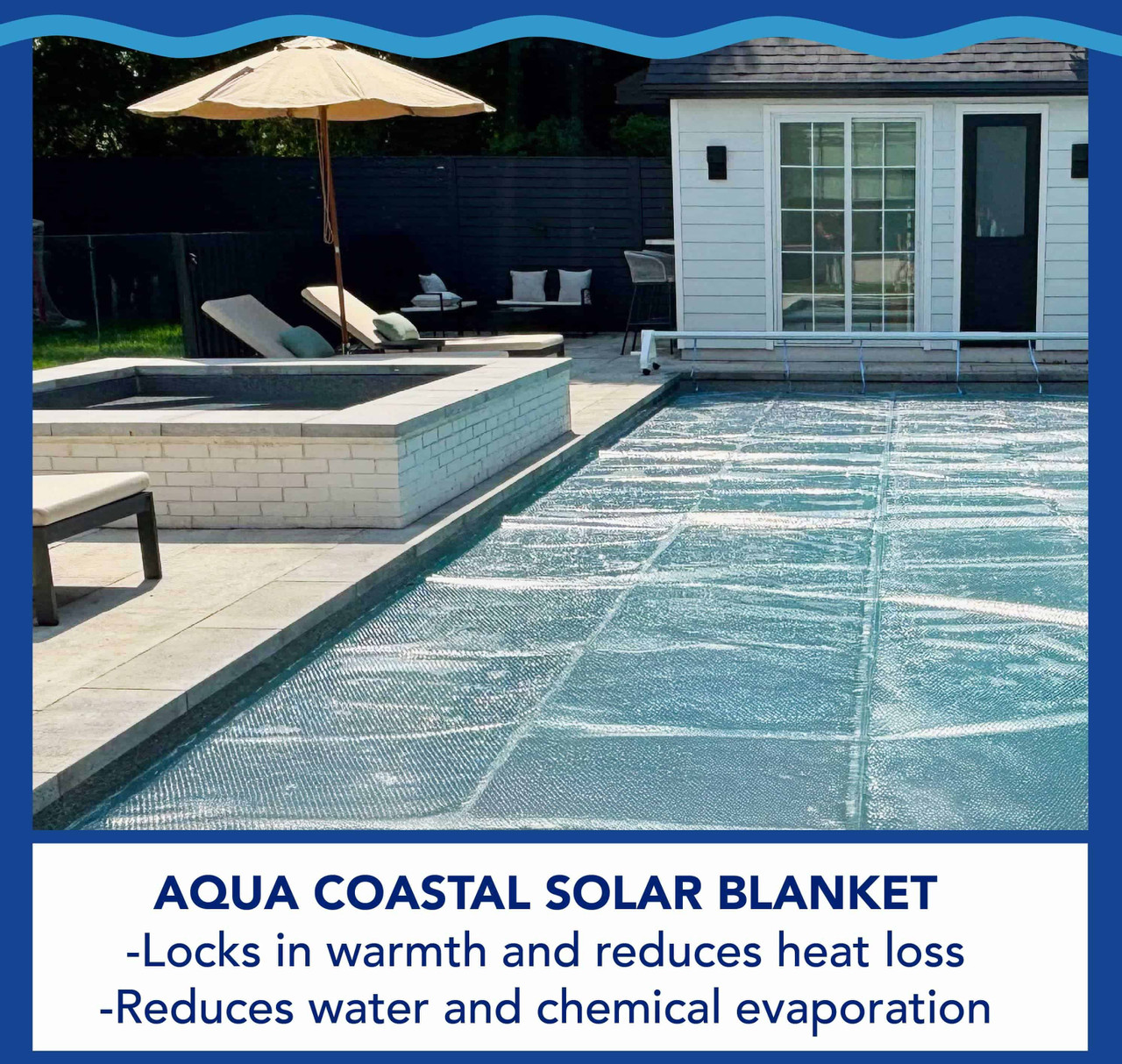 27' Round Clear Deluxe Solar Blanket