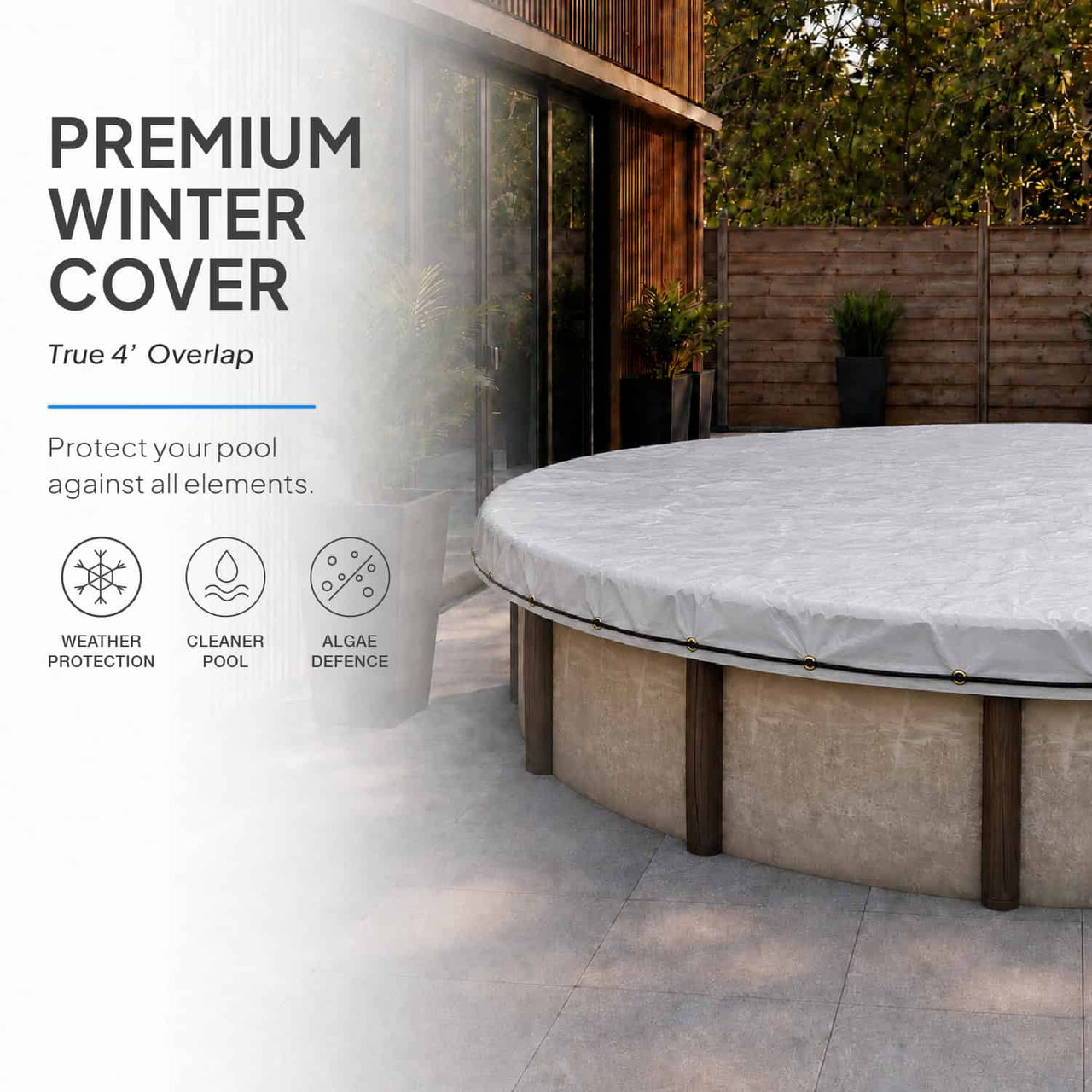 21' Round Platinum Pro-Shield Above Ground Winter Pool Cover