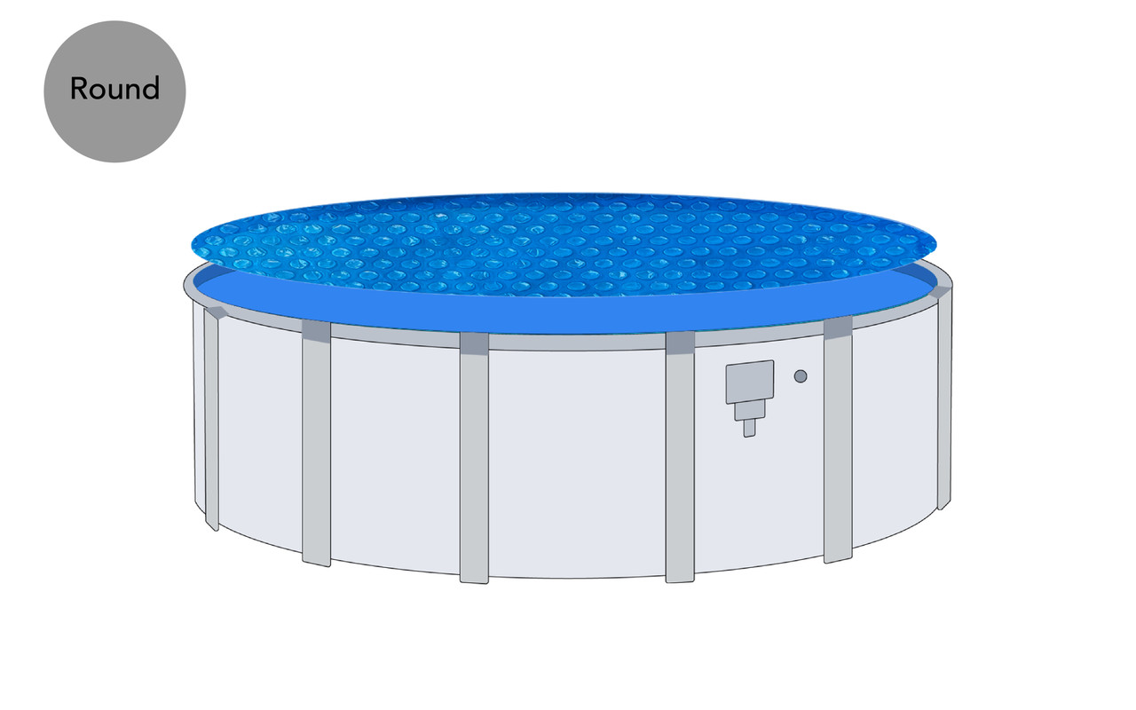 27' Round Deluxe Blue A/G Solar Blanket