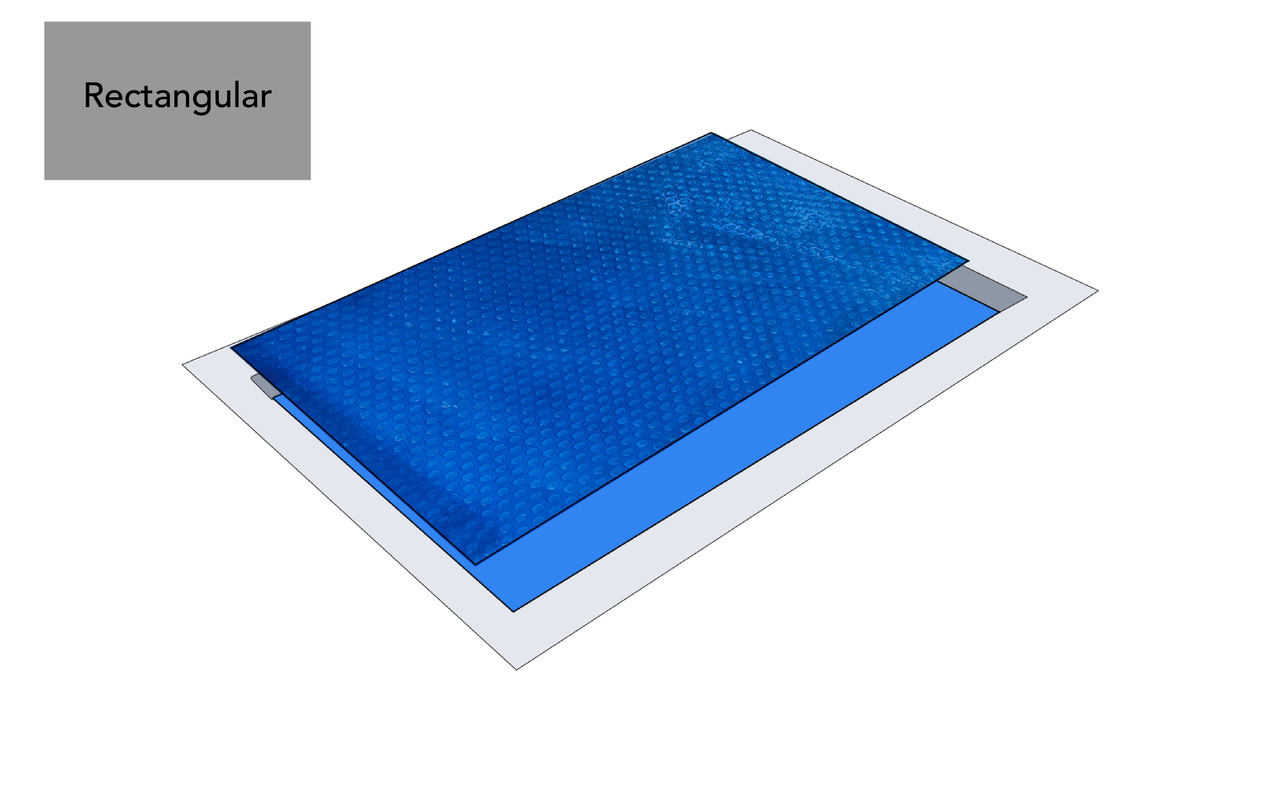 18' x 36' Rectangle Premium Blue Solar Blanket