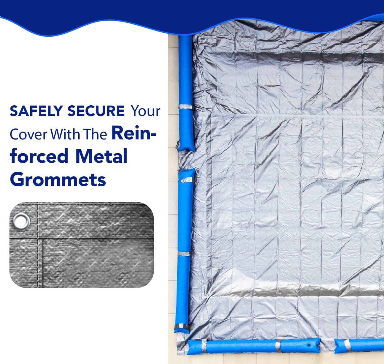 Toile d’hiver rectangulaire Platinum Pro-Shield de 18' x 36' pour piscine