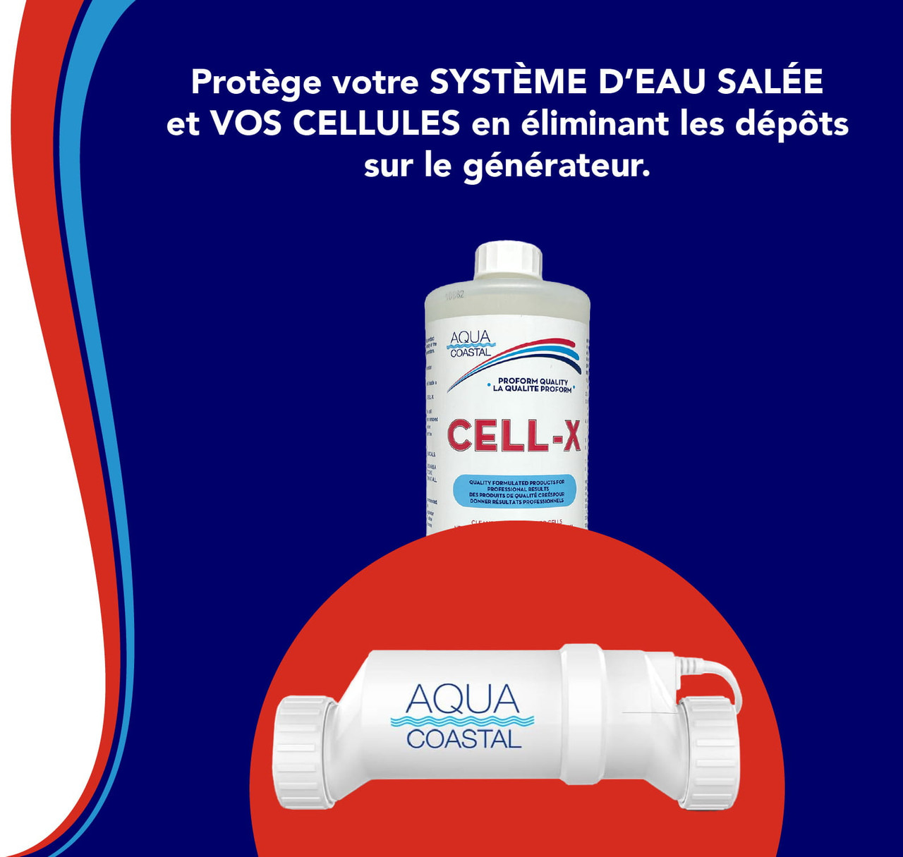 Produit chimique spécialisé pour piscine Cell-X 1 L