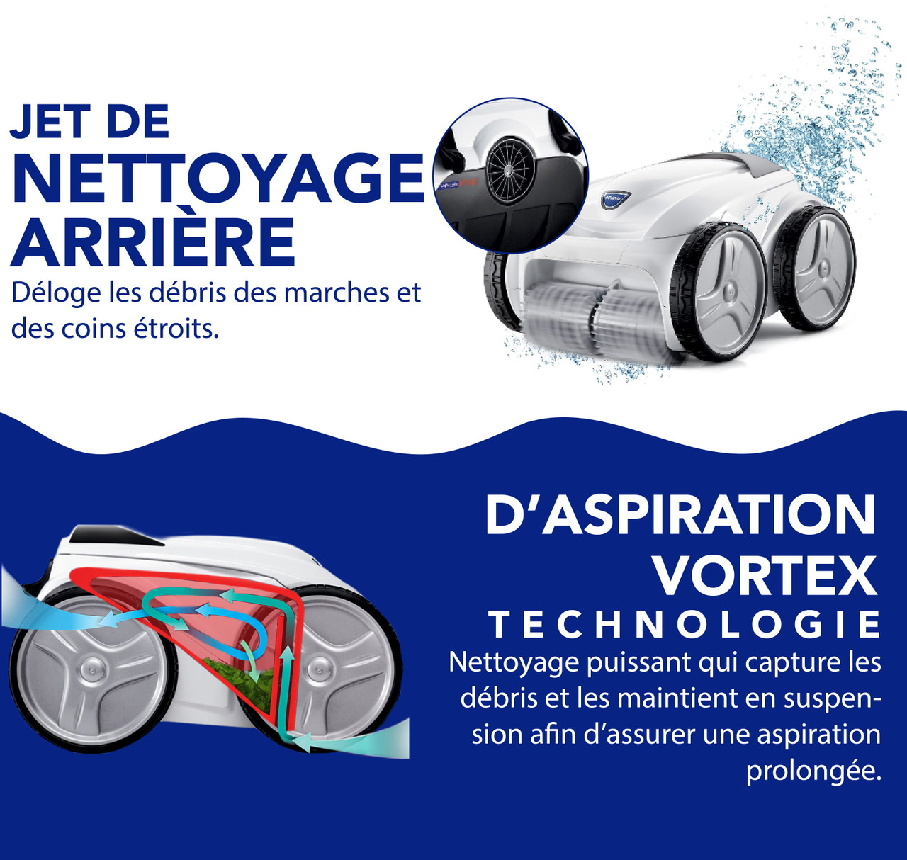 Polaris P945 – Nettoyeur automatique de piscine robotisé haut de gamme avec chariot