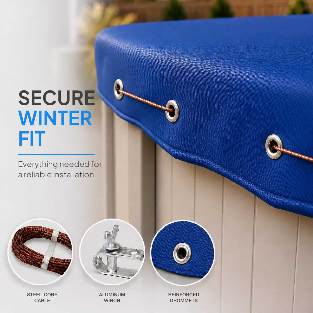 21' Elite Pro-Shield Round Above Ground Winter Pool Cover