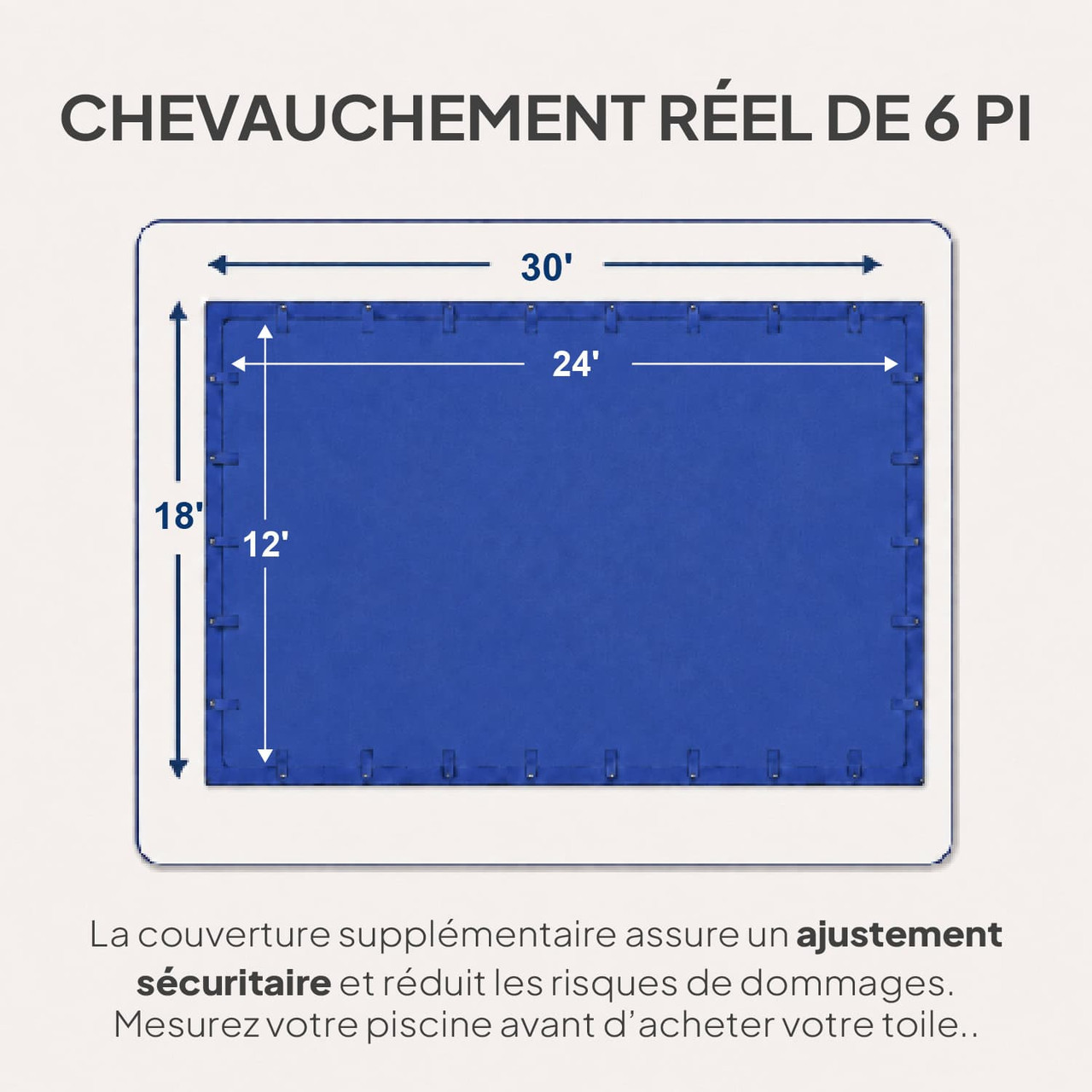 12'x24' Elite Pro-Shield Rectangle Winter Pool Cover