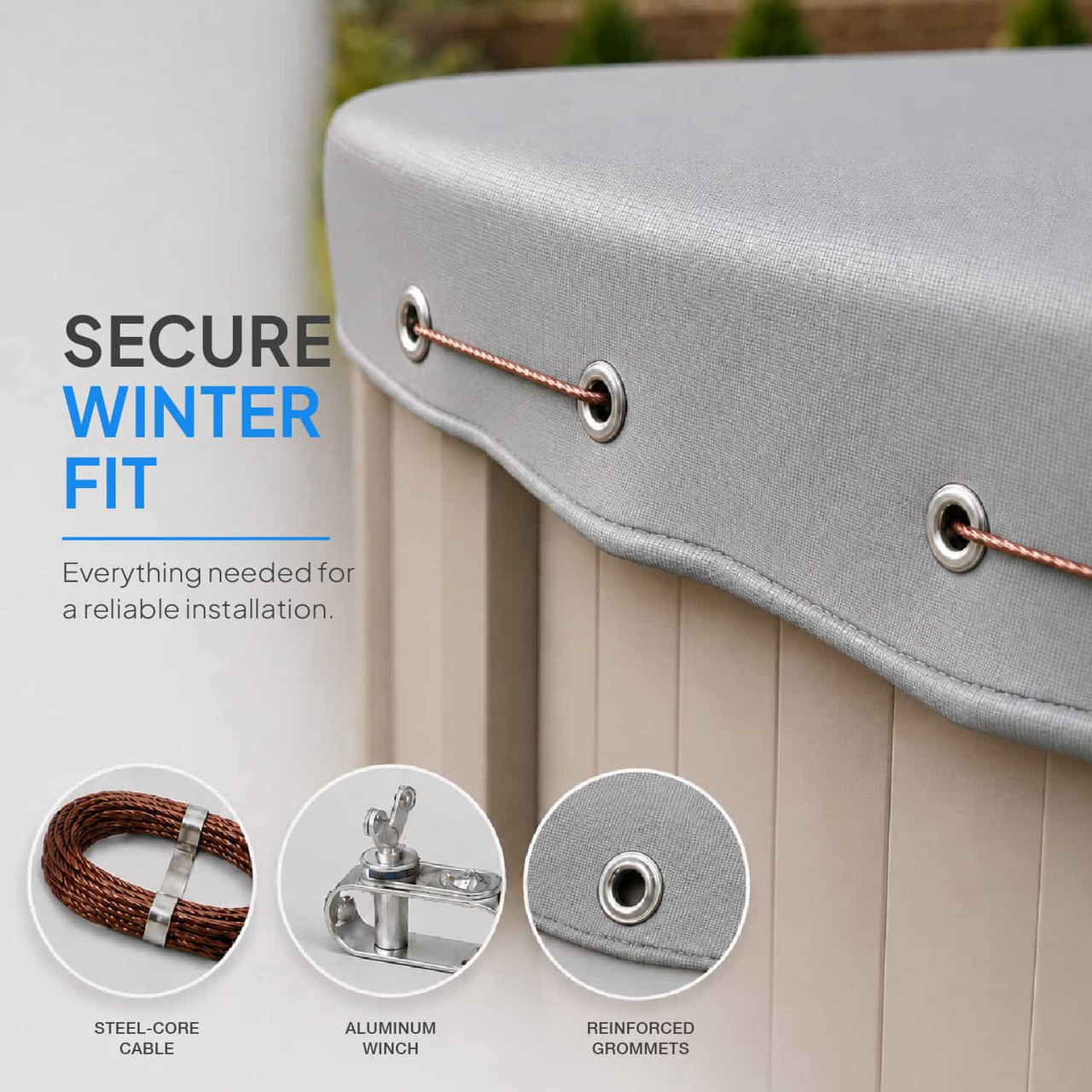 15' Round Platinum Pro-Shield Above Ground Winter Pool Cover
