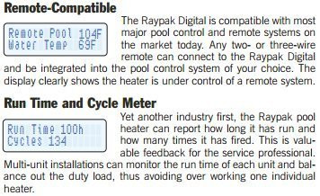 RayPak 336K BTU Digital NG Pool Heater - Electronic Ignition WITH CUPRO-NICKEL EXCHANGER