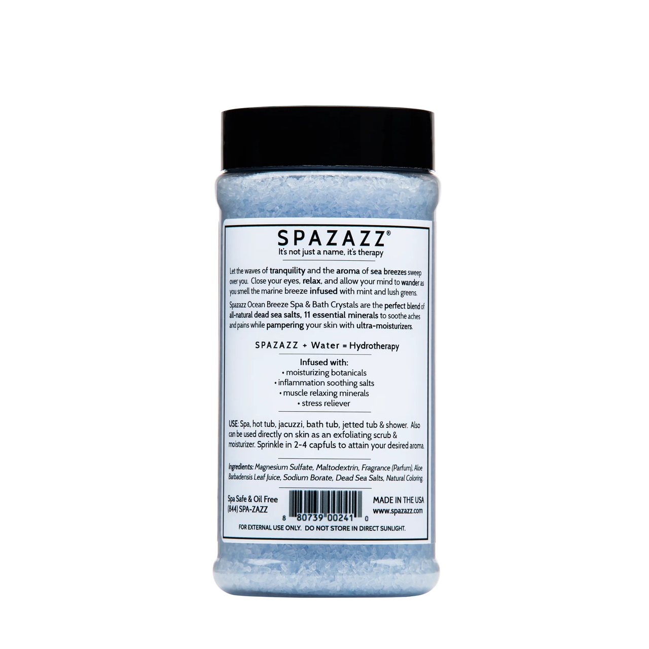Spazazz Crystals, Ocean Mist, 17oz